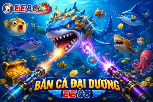 Bắn Cá Đại Dương EE88 với đại dương xanh rộng lớn, nhiều loài cá và Boss biển xuất hiện