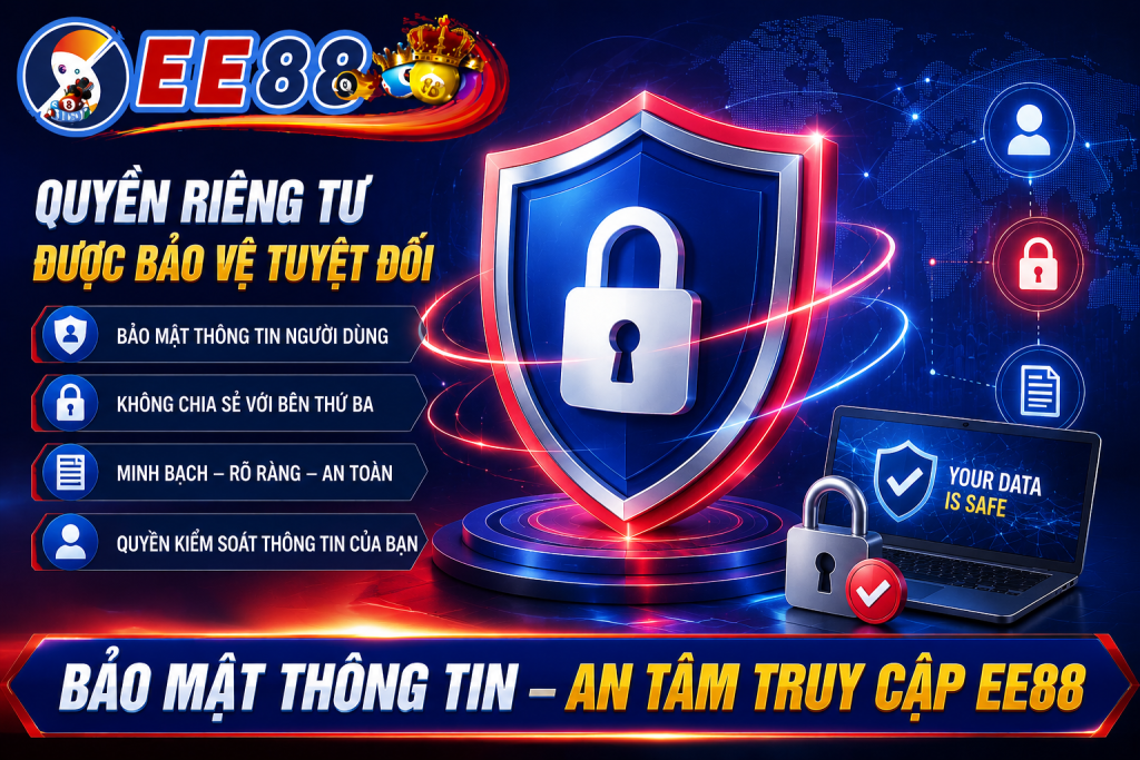 Biểu tượng quyền riêng tư và bảo mật dữ liệu trực tuyến