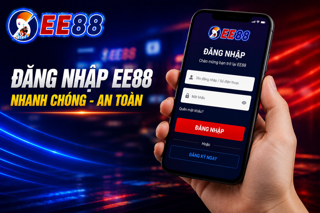Người dùng đăng nhập EE88 trên điện thoại nhanh chóng