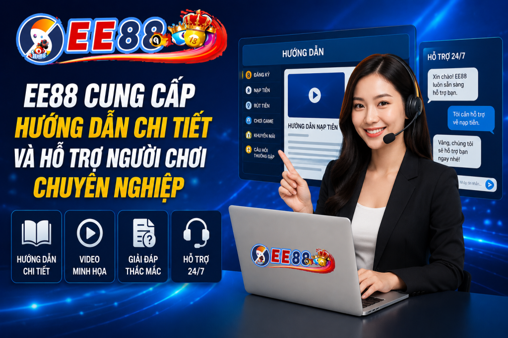 EE88 cung cấp hướng dẫn chi tiết và hỗ trợ người chơi chuyên nghiệp.